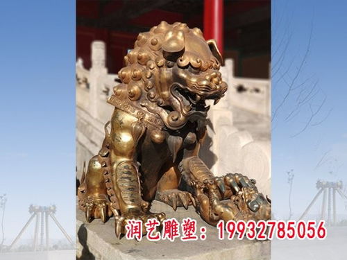 银行门前铜铸狮子 长治狮子青铜雕塑生产厂家