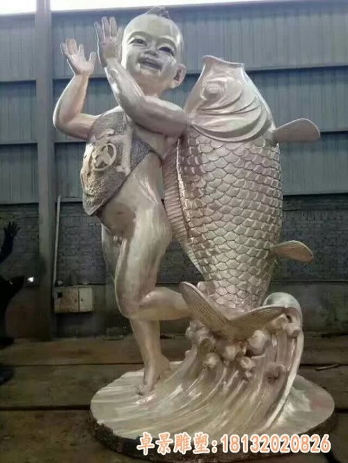 仿铜渔文化雕塑 常州黄铜雕塑渔文化订制